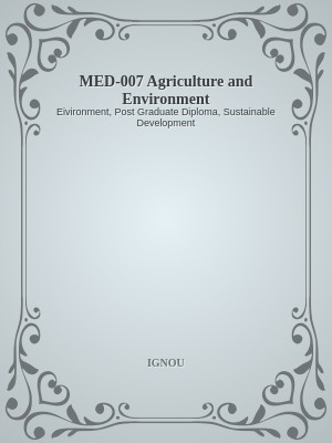 MED-007 Agriculture and Environment